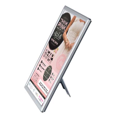 5x7 AD PROMO Frame with Yellow Snap Frame  Small Tabletop Sign Frame –  Displays4Sale