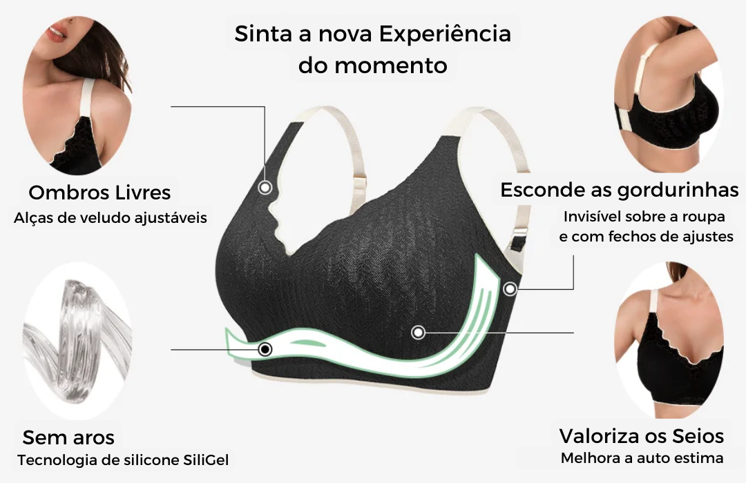 sutiã premium cygnuss lingerie algodão doce plus size soutien