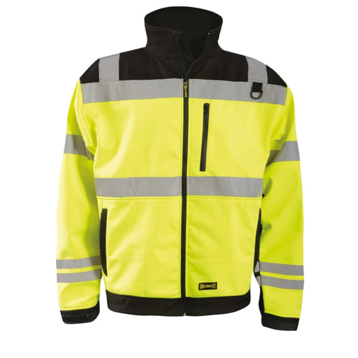 OCCUNOMIX® Waterproof Black Bottom Bomber Jacket - Yellow/Black