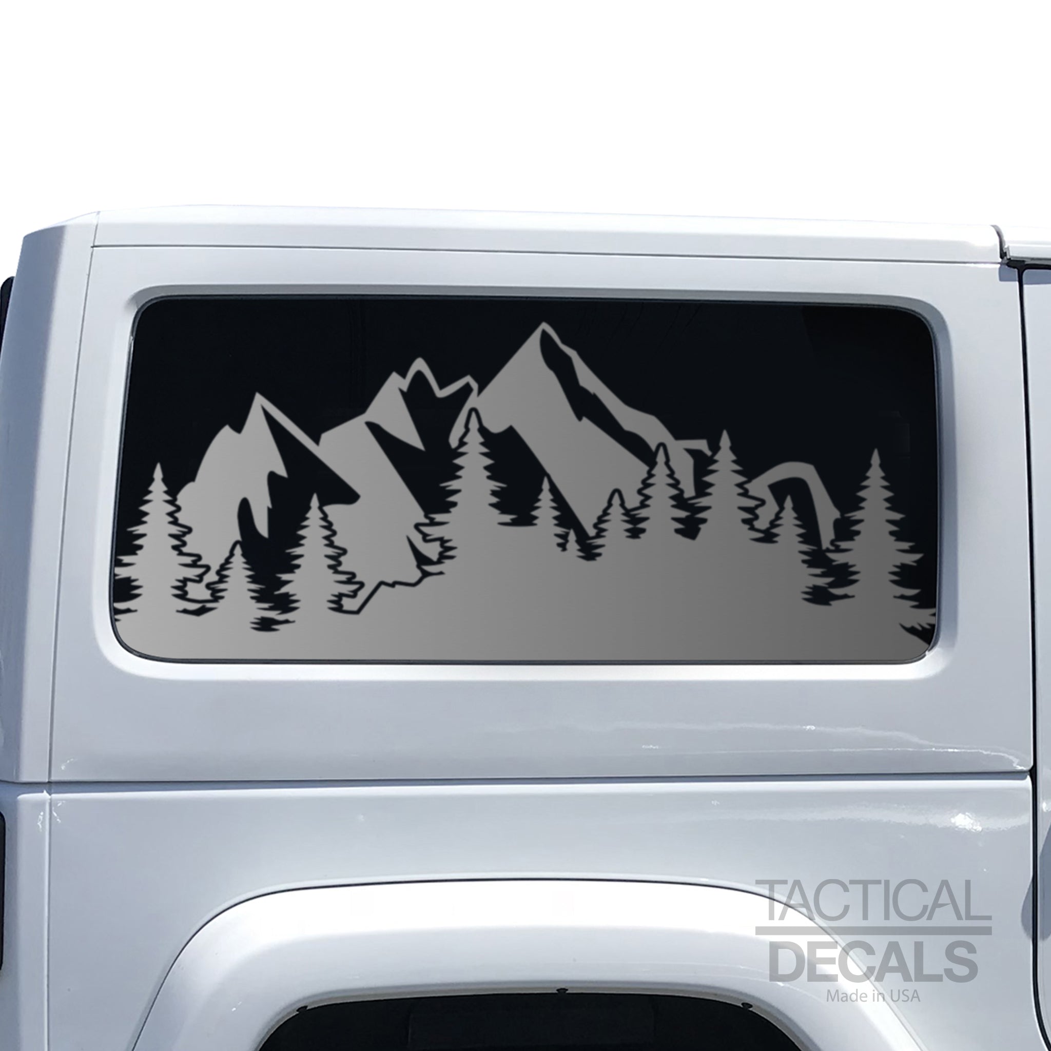 Outdoors Mountain Scene Decal for 2007 - 2020 Jeep Wrangler 2 Door onl –  Tactical Decals