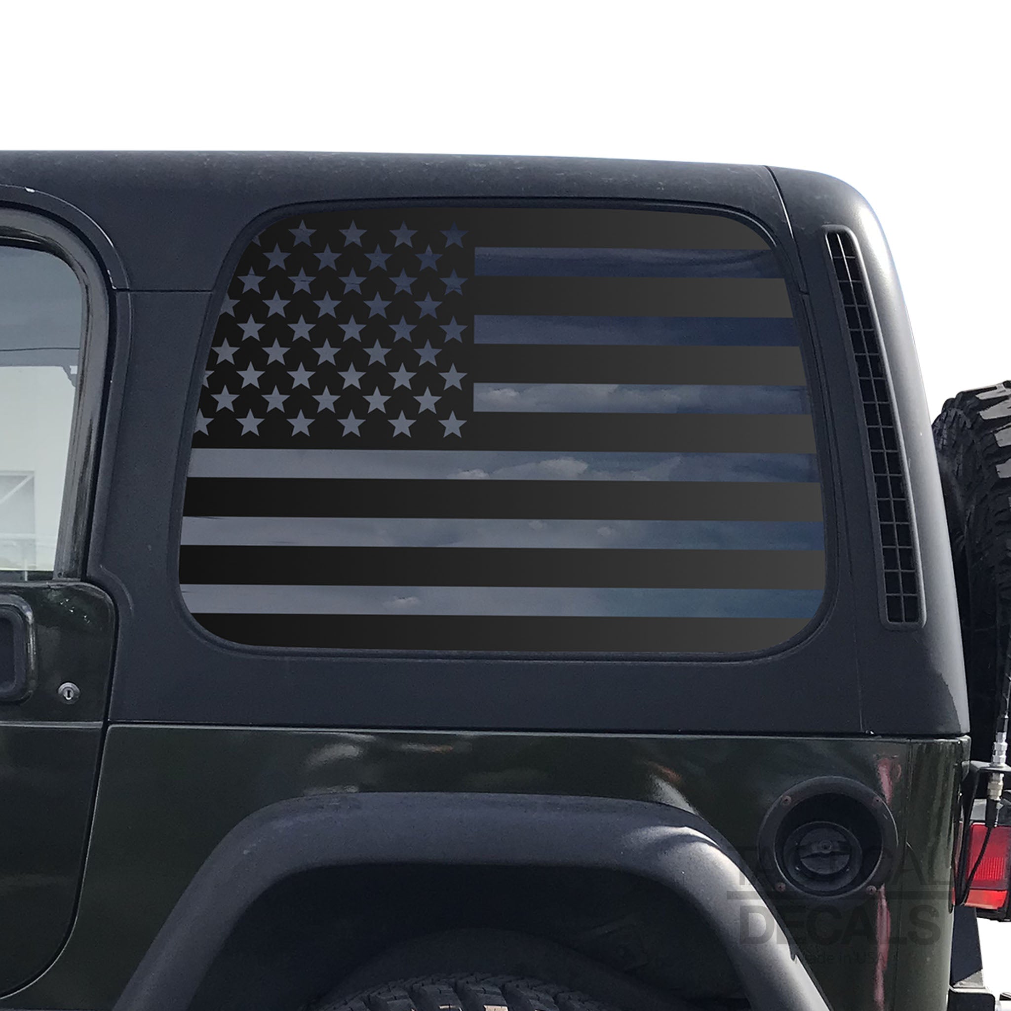 USA Flag Decal for 1997 - 2006 Jeep Wrangler TJ 2 Door only - Hardtop –  Tactical Decals