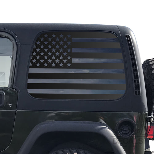 Distressed USA Flag Decal for 1997 - 2006 Jeep Wrangler TJ 2 Door only –  Tactical Decals