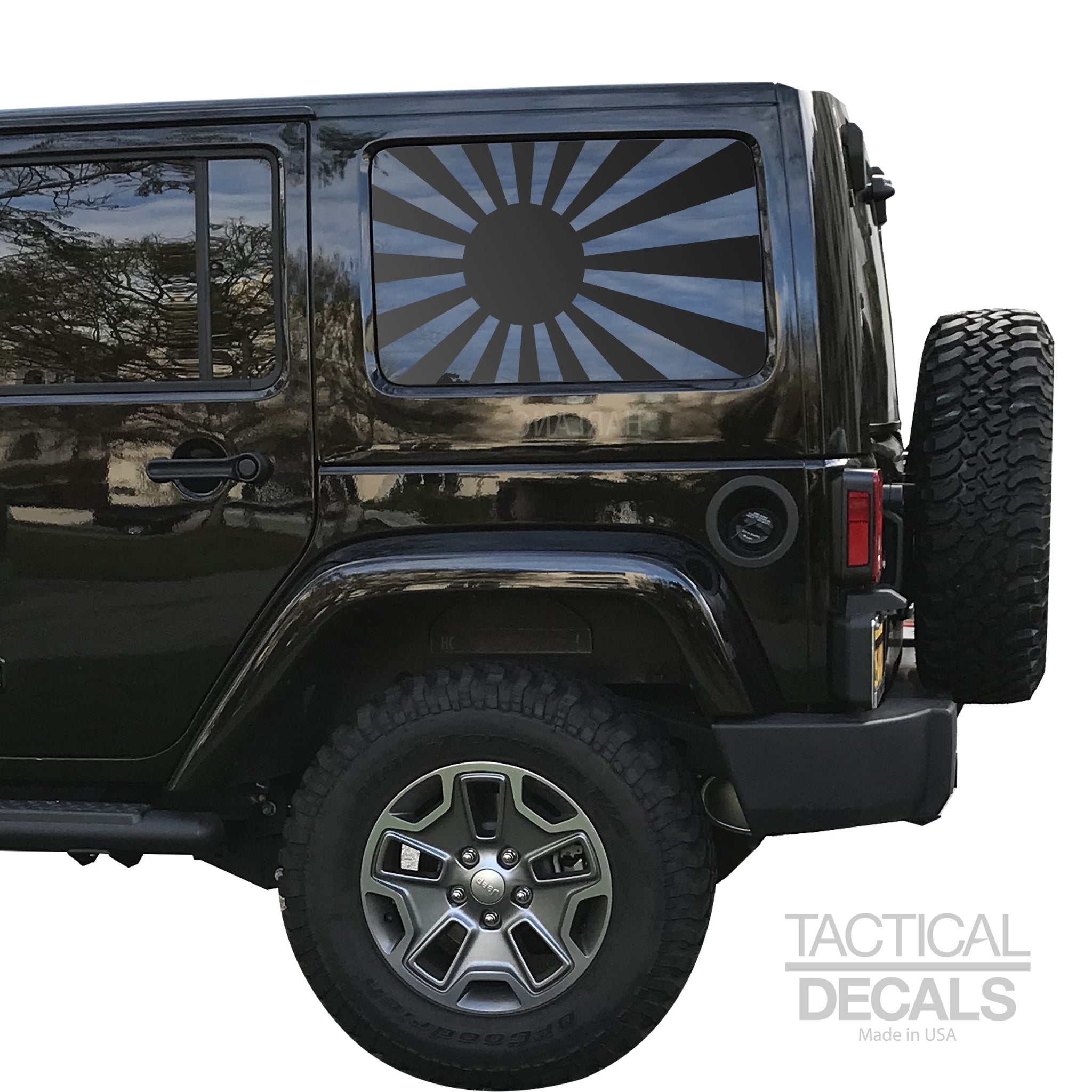 Rising Sun Flag Decal for 2007 - 2020 Jeep Wrangler 4 Door only - Hard –  Tactical Decals