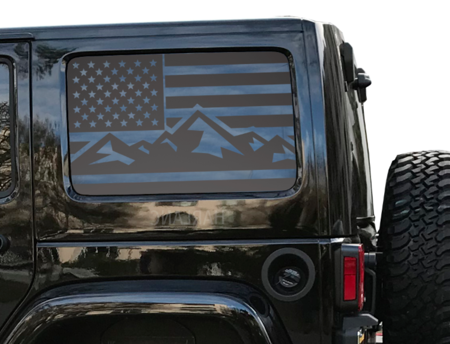 USA Flag w/ Mountain design Decal for 2007 - 2021 Jeep Wrangler 4 Door –  Tactical Decals