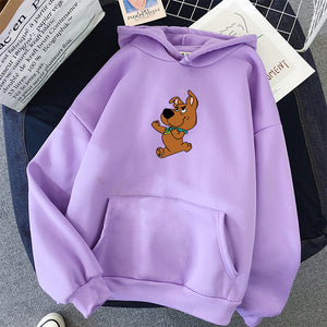 dog print hoodie