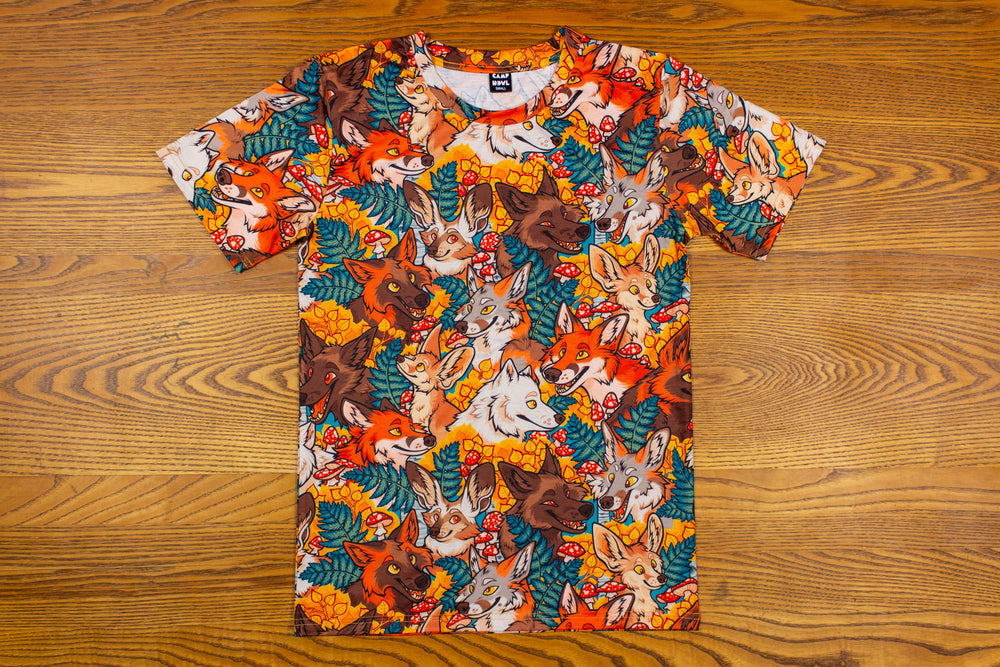 FINAL STOCK* All Over Print Dinosaur Hoodie – CAMP HOWL