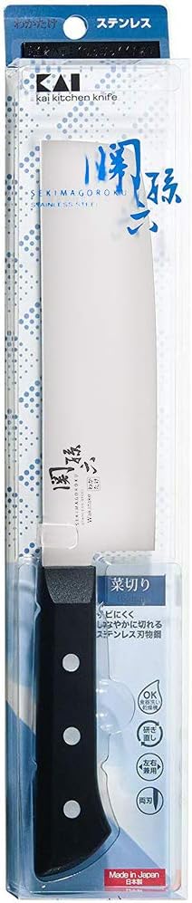 Kai 貝印 - 關孫六防鏽高碳不鏽鋼 165mm 日式菜刀/包丁｜Wakatake系列｜AB5424