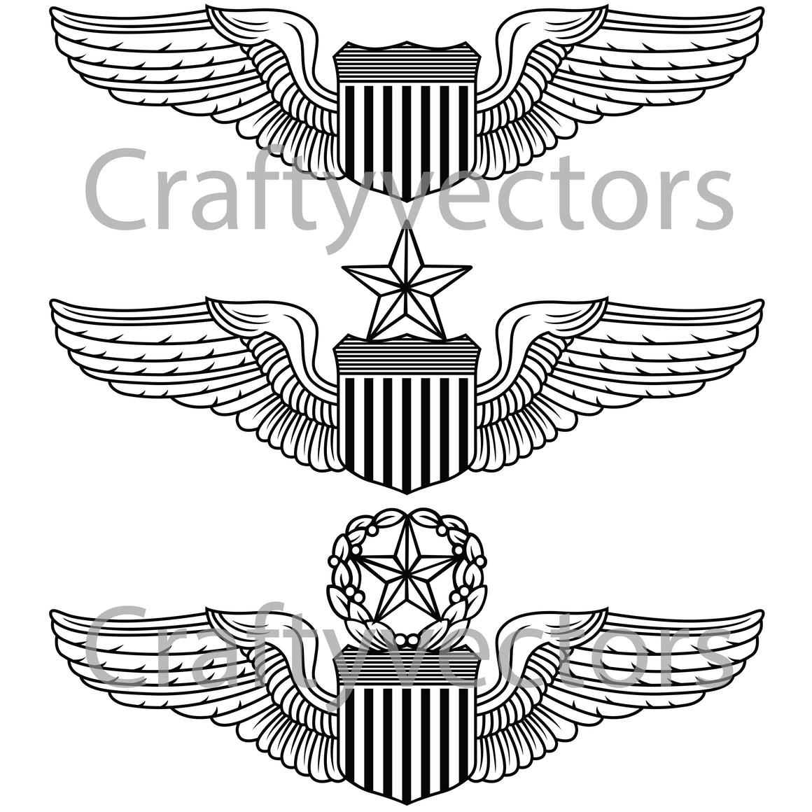 air-force-pilot-badge-vector-file-crafty-vectors