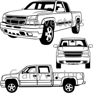 Download Chevrolet Silverado 2006 Vector Crafty Vectors