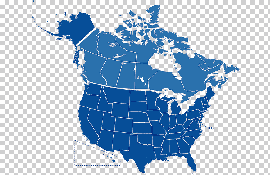 US and Canada Map