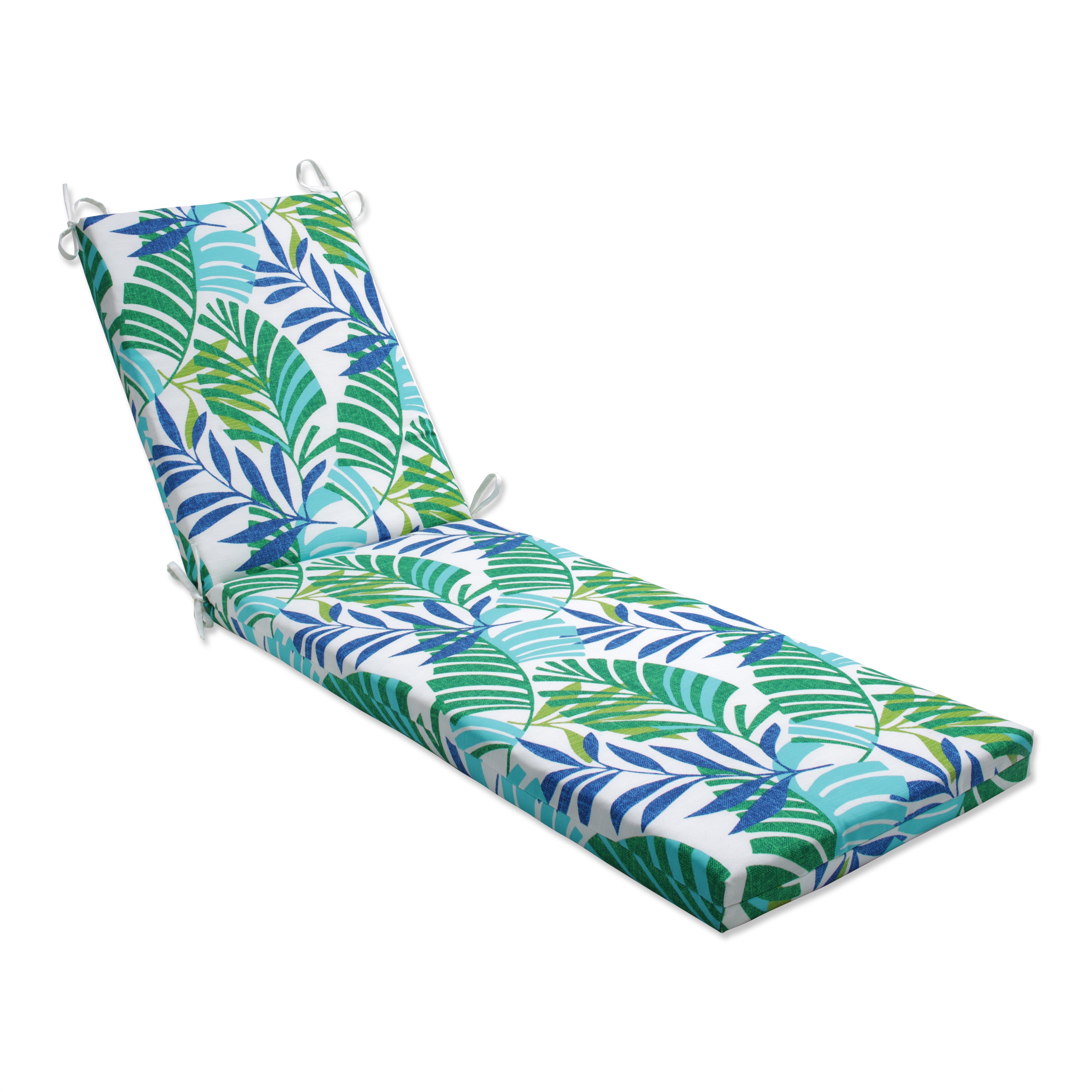 Outdoor/Indoor Islamorada Blue/Green Chaise Lounge Cushion 80X23X3 80 ...