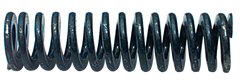 Die Spring - 7/16 x 7/32'' Wire Size, Fits Over Hole Size (2''), Fits Over Stud Size (1''), Solid Height (3-9/16'') - Exact Industrial Supply