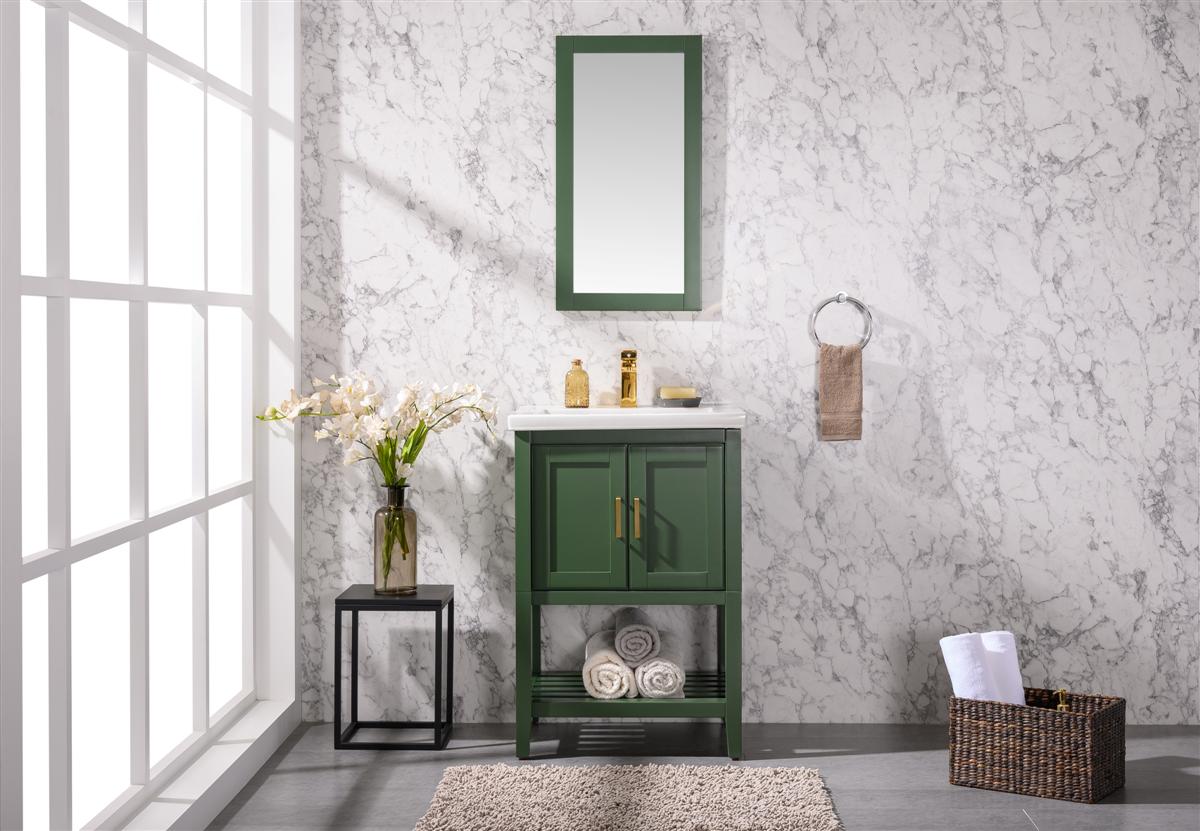 Legion Furniture  24" KD VOGUE GREEN SINK VANITY- WLF9024-VG
