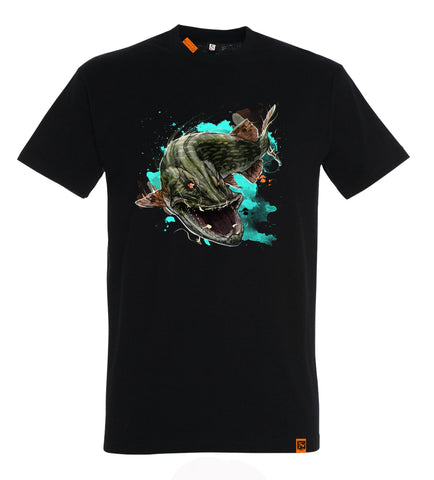 Crow Fishing Bad Pike T-Shirt . Fishing Wear XXL
