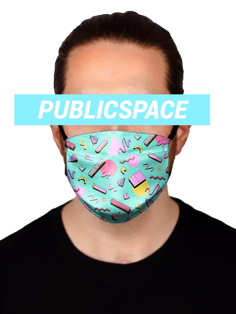 memphis party cloth face mask (non medical)