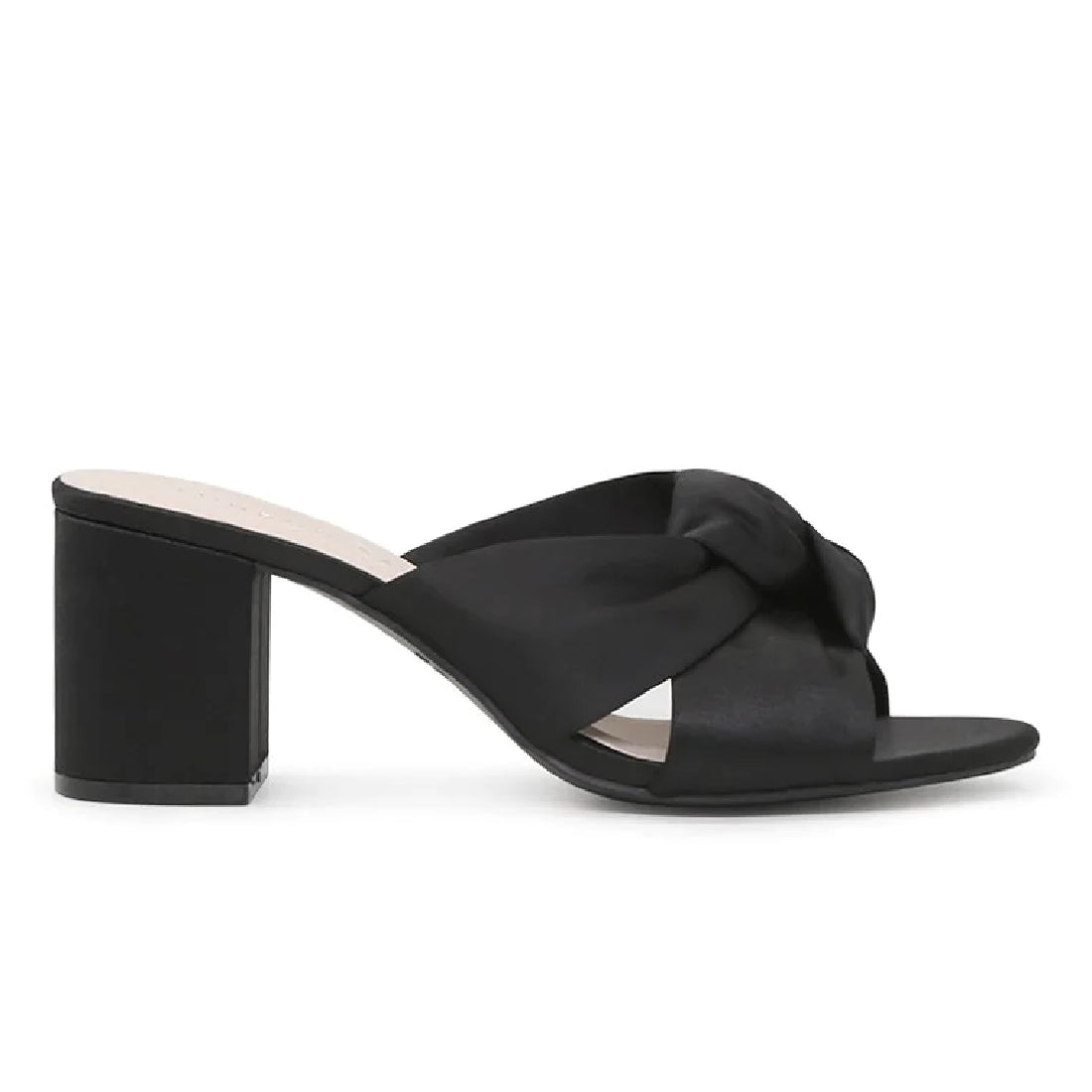 BLACK BLOCK HEEL SANDAL