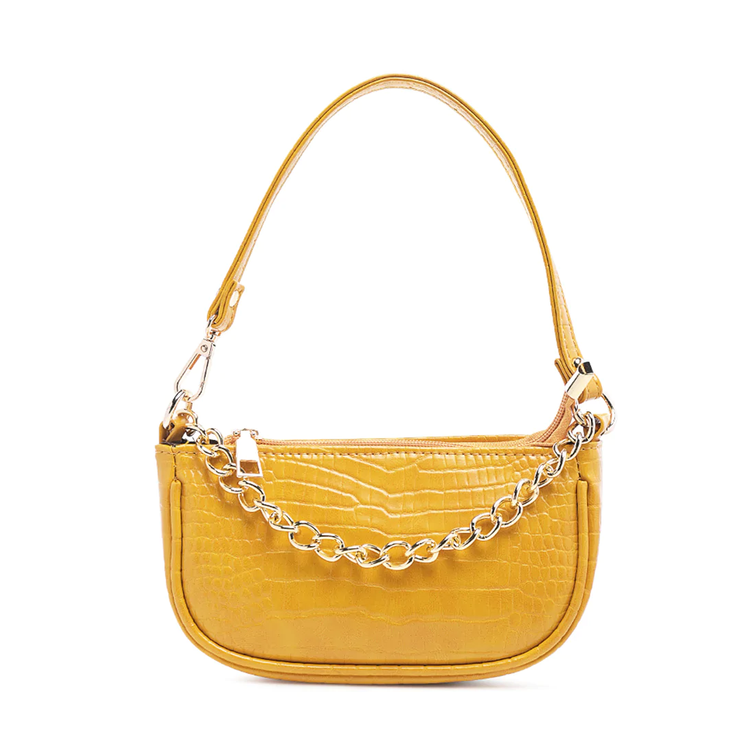 Bolsa Croc Sling en amarillo