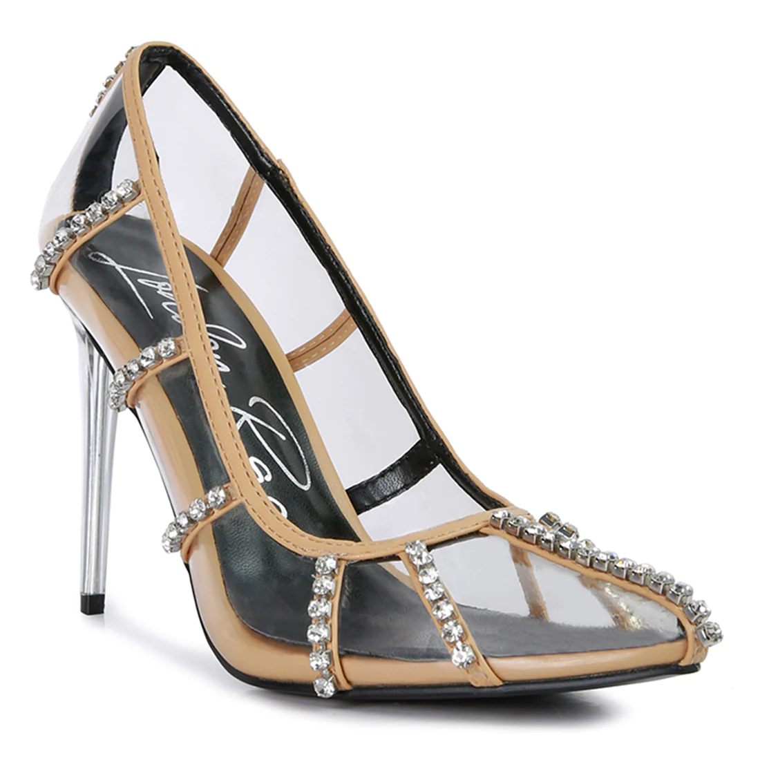 Diamante Clear Clear Cage Cage Pumps