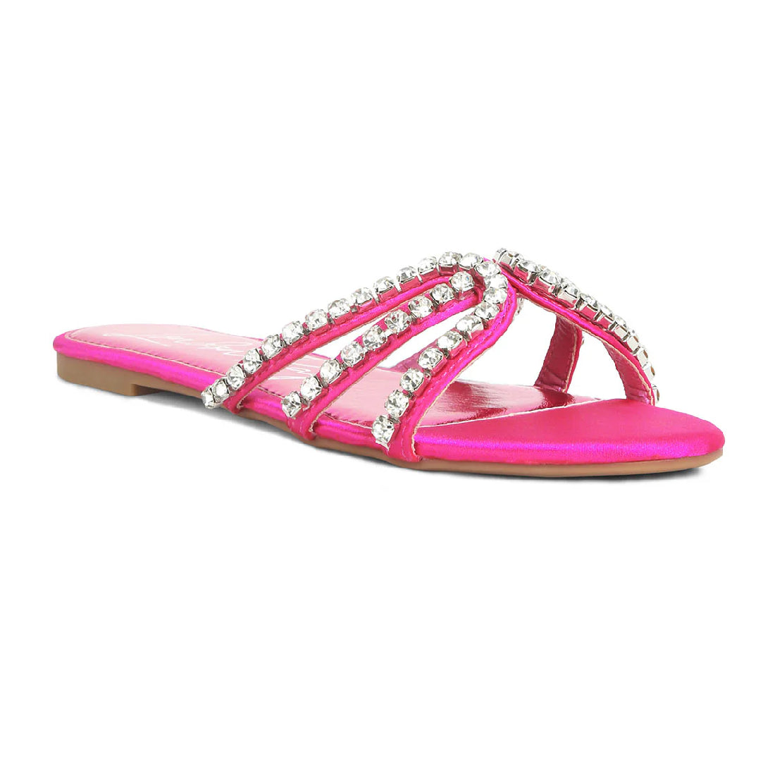 Dimante Strap Flat Sandals