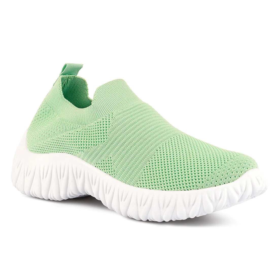 Green Fair Play Knited Chunky Running Sneakers