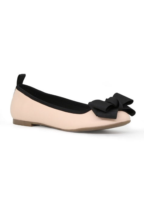 NUDE FLAT BALLERINA