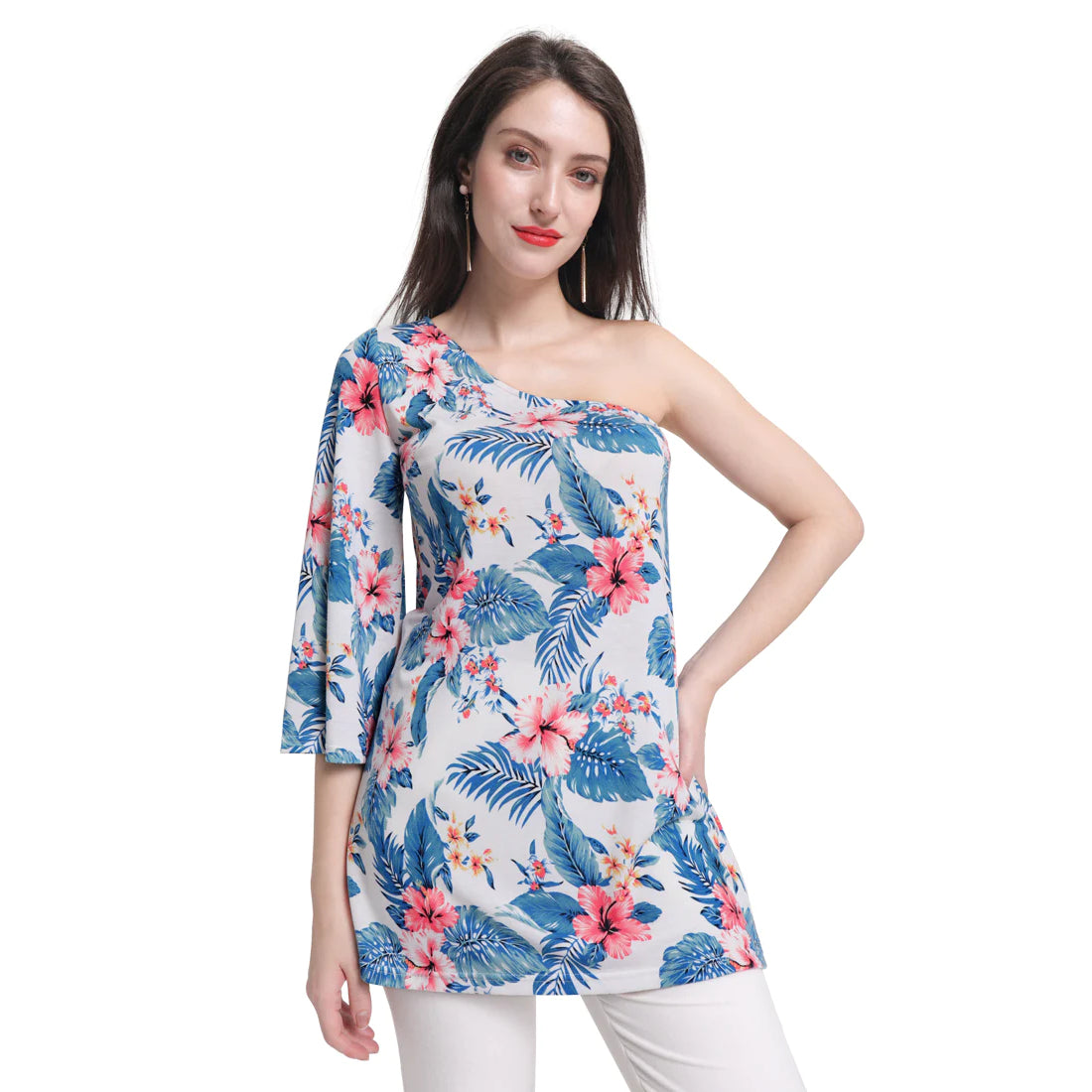ONE SHOULDER TUNIC TOP