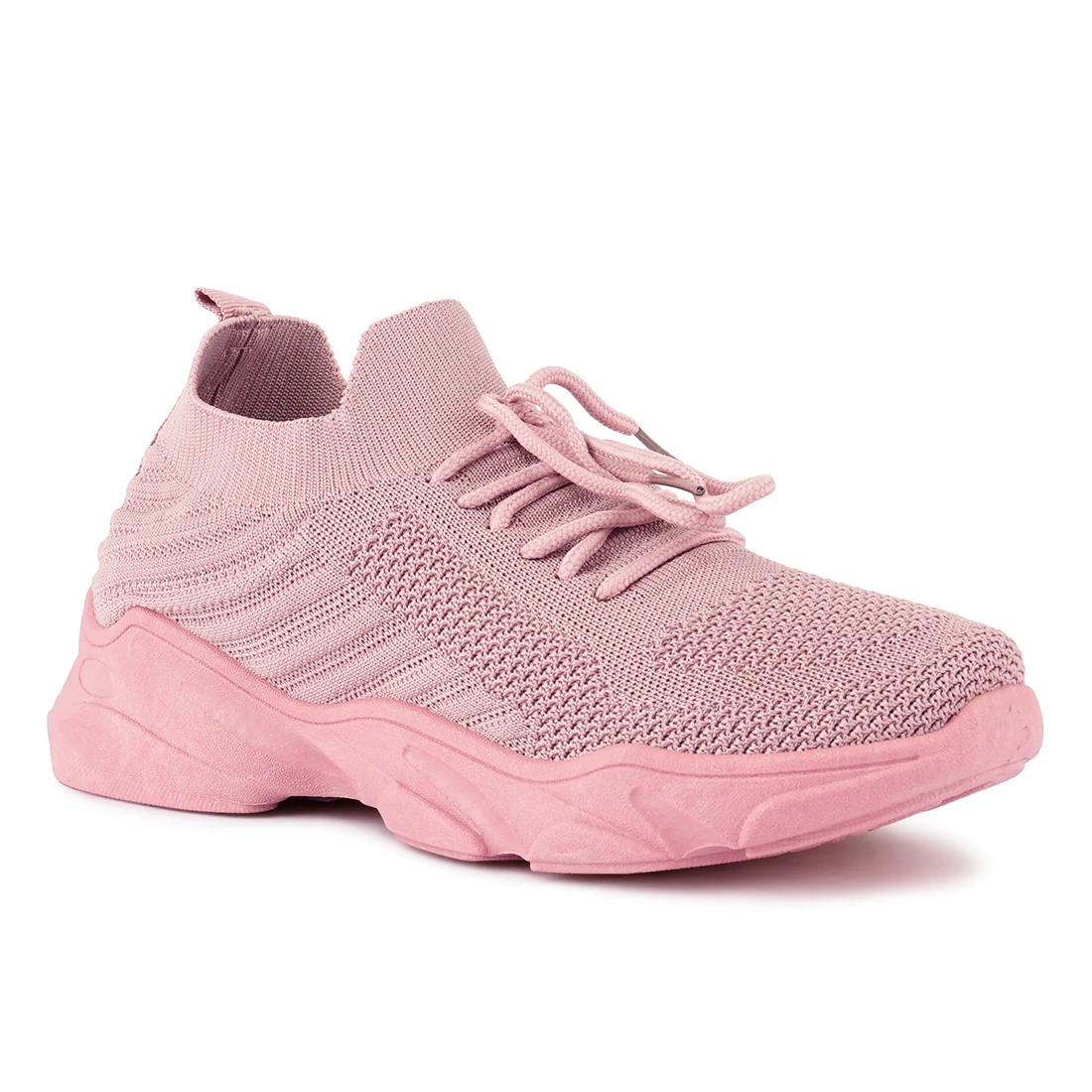 Zapatillas de cordero de cordero rosa atletista