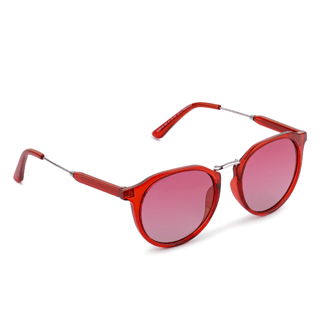 PRINTED FRAME CATEYE SUNGLASSES IN RED