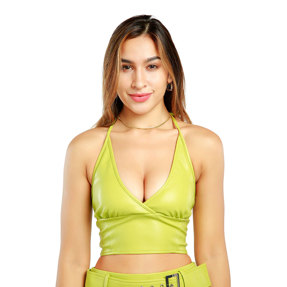 Top halter sin mangas