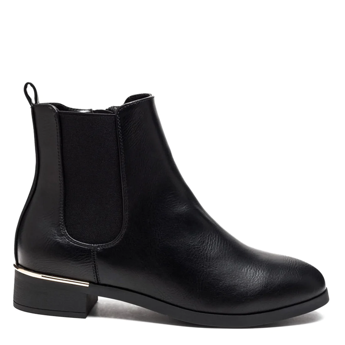 WINTER BASIC ANKLE BOOTS IN BLACK