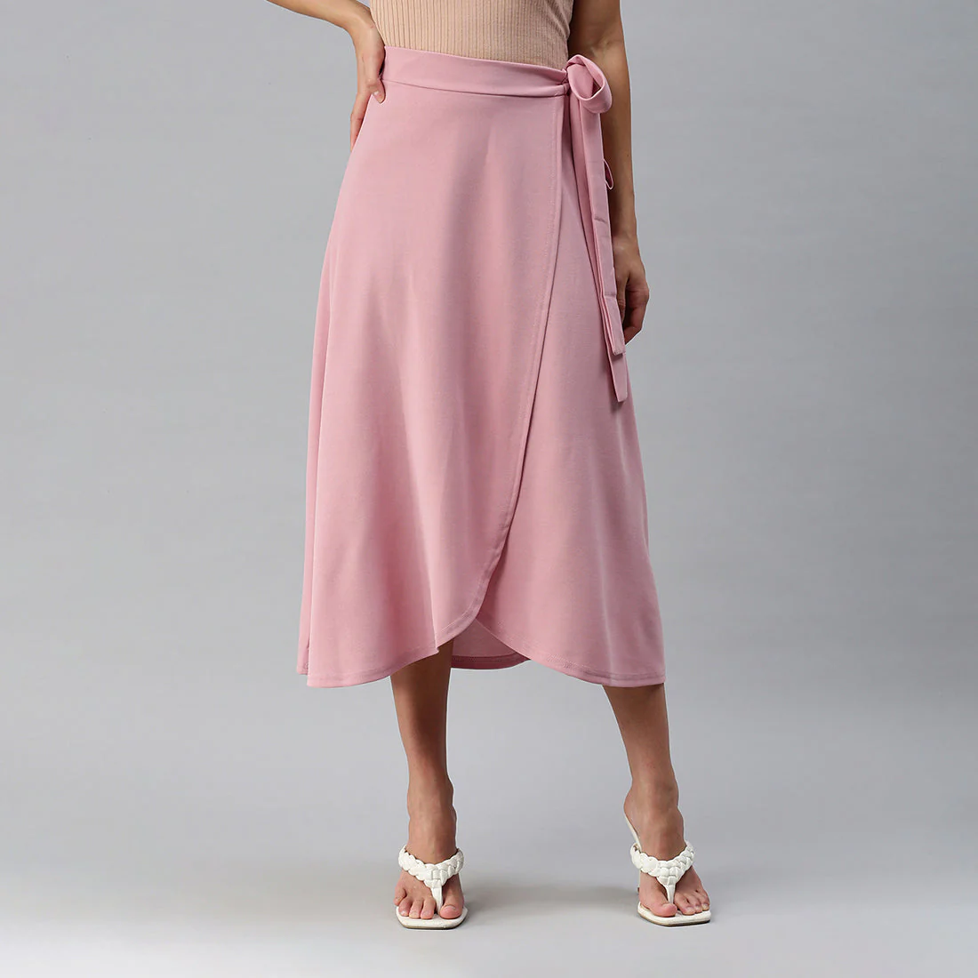 Wrap Style Long Maxi Skirt