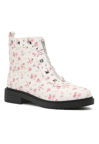 women white floral boots