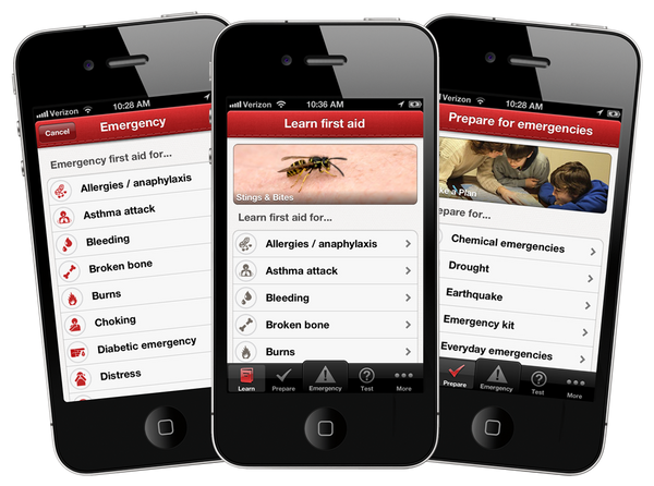 First Aid App Screens