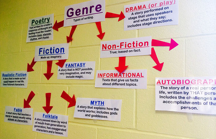 curriculum plan on a wall