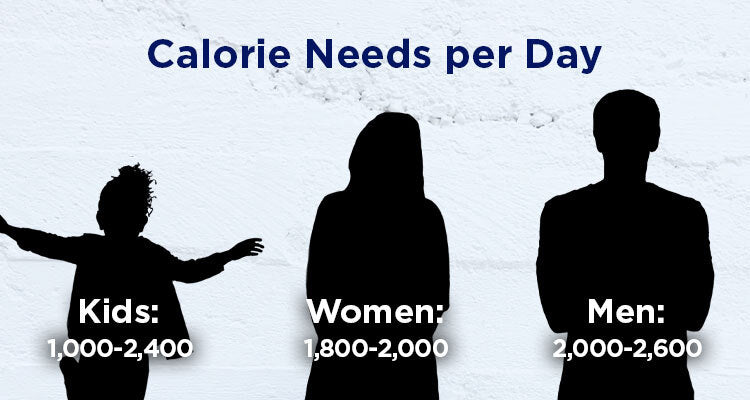 calorie per day requirements by demographic