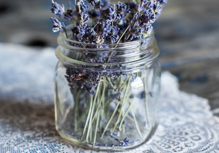 lavender in a mason jar