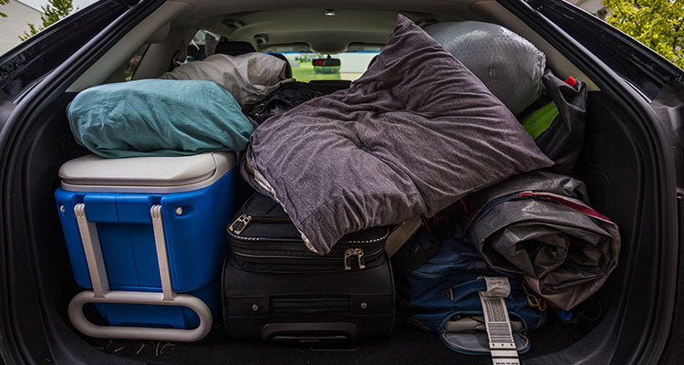 packed car