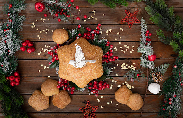 star shaped Christmas bread