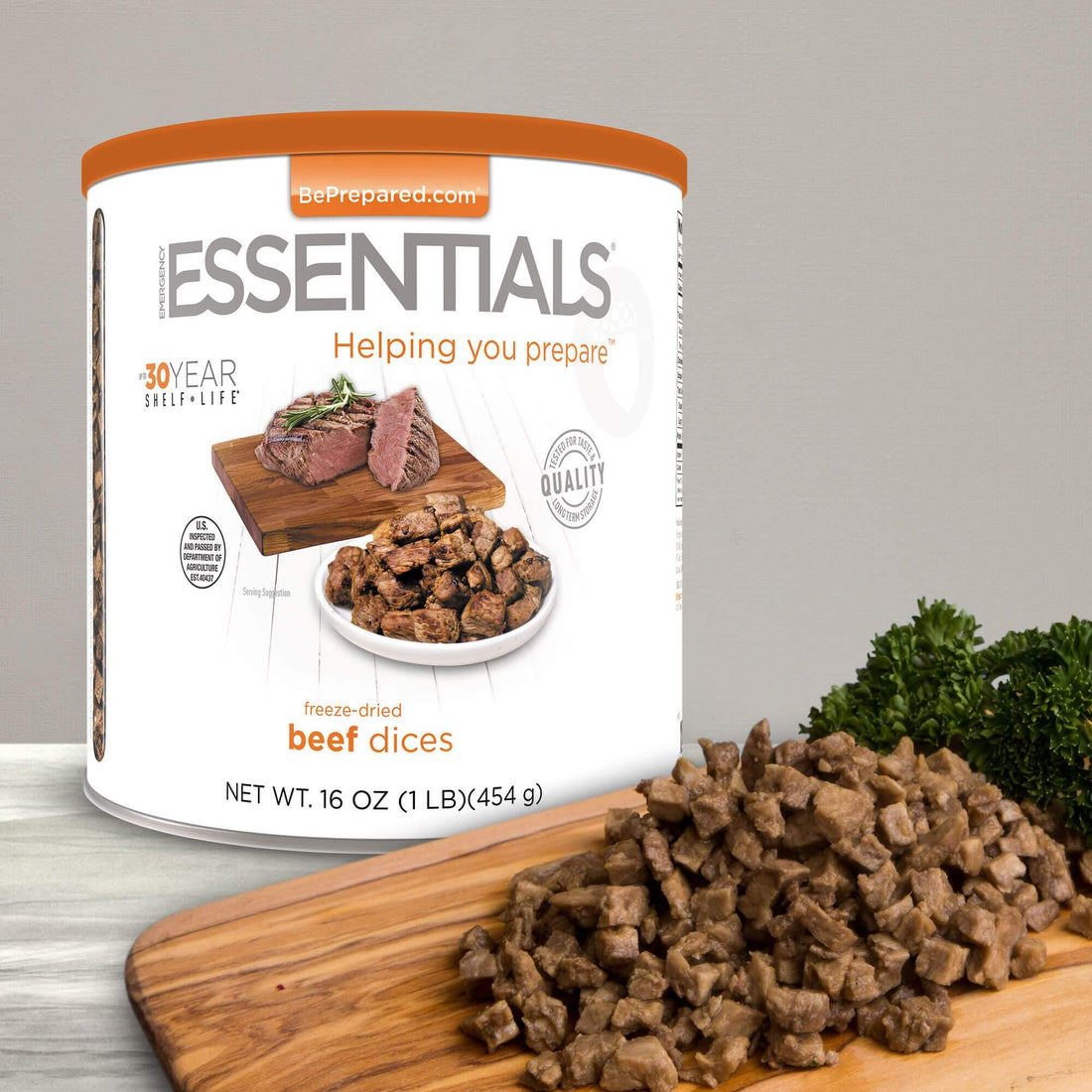 Freeze-Dried Beef Dices (Cooked) Large Can | Meat |Emergency Essentials ...