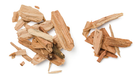 Wood chips, chunks, and logs