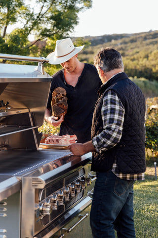 Bring the charcoal or wood - The Muscle Grill can take it