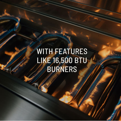 The Atlas Grill features powerful gas burners