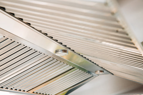 Underside view of the American Made Grills vent hood