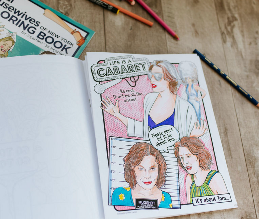 Rhony Real Housewives Of Recent York Grownup Coloring Book Rhony