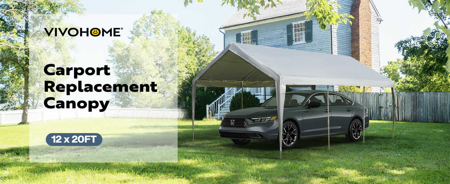 VIVOHOME Carport Replacement Canopy Cover