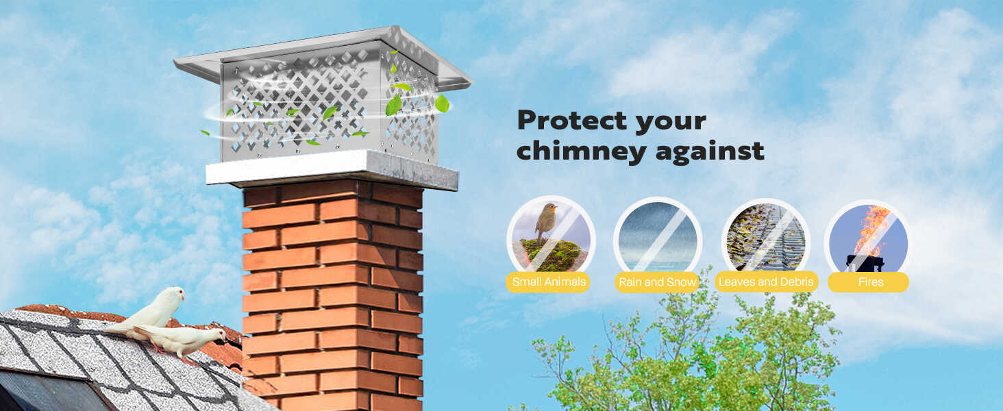 VIVOHOME Chimney Cap Stainless Steel