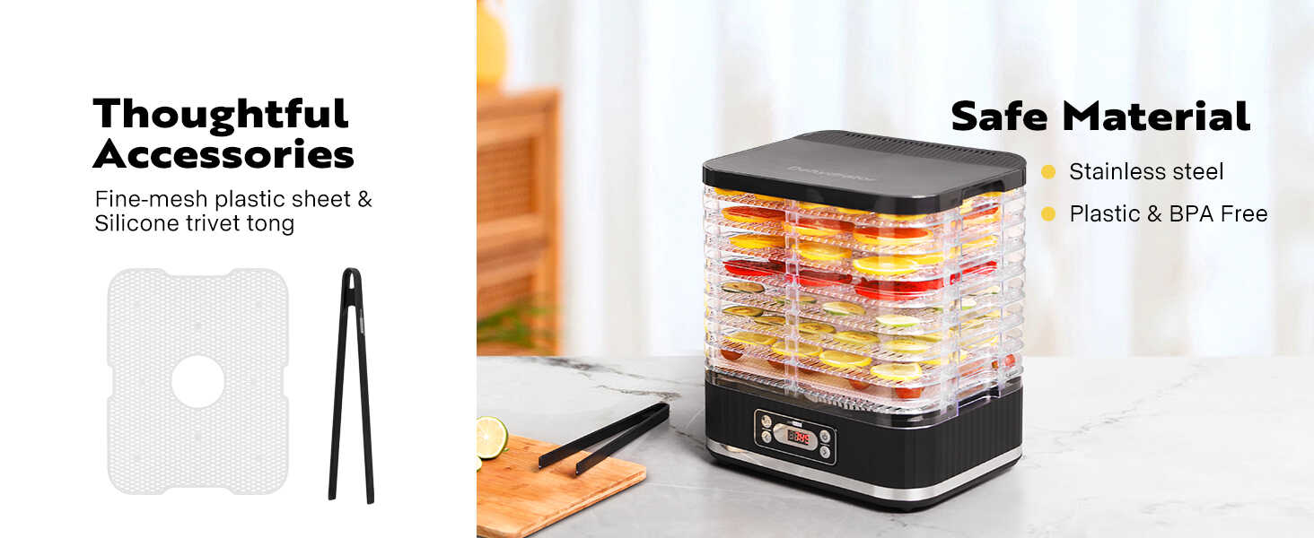 VIVOHOME Food Dehydrator, Electric 8 Trays Hydrator Machine