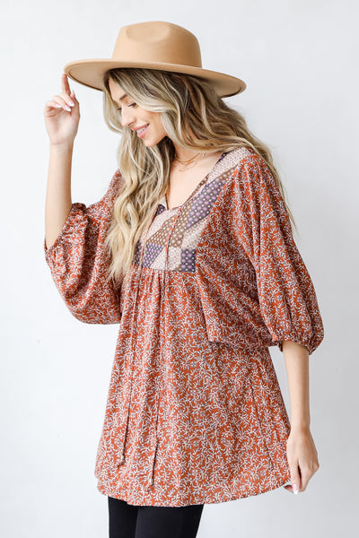Floral Tunic side view