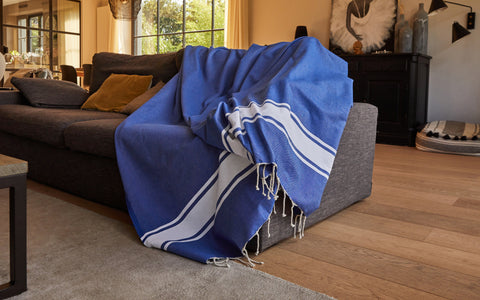 fouta xxl 200 x 300 cm in sofa throw