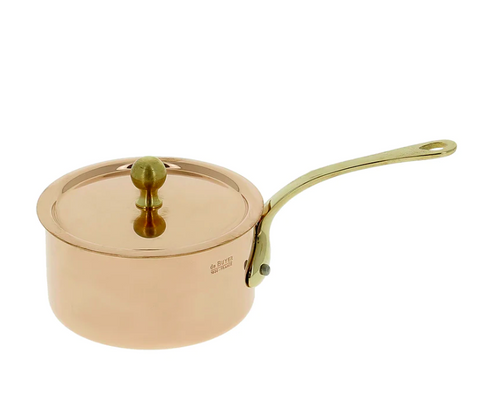 a mini copper saucepan